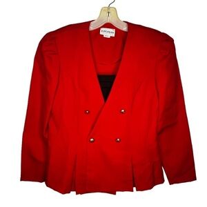 Vintage European‎ Connection Red Suit Jacket